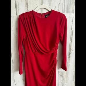 Alexia Admor Long Sleeve Red Dress XS New without Tags